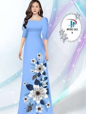 Vải Áo Dài Hoa In 3D AD MTAD362 45